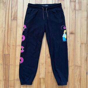 Billabong The Simpsons Homer Donut Sweatpants Black Mens Size L / 14